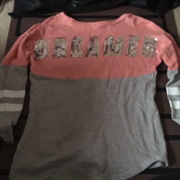 Pink and grey long sleeved shirt - Picture 2 of 3